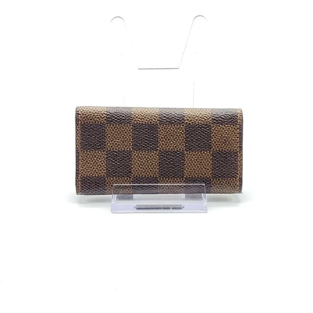100% Authentic Louis Vuitton Damier Multicles 4 Ring Key Case